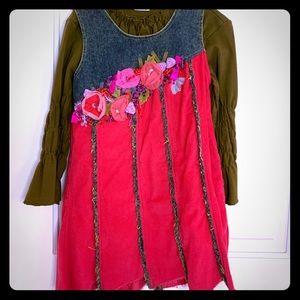 Beetlejuice girls 2piece dress set size 6